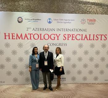 Prof. Dr. Osman İlhan Bakü’de düzenlenen ”2.Uluslararası Azerbaycan Hematoloji Kongresi" nde